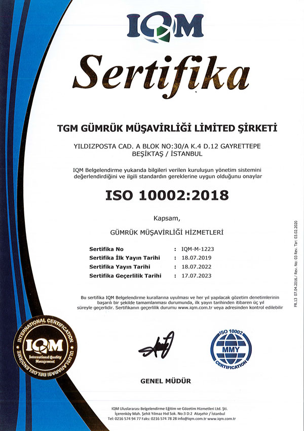 ISO 10002:2018