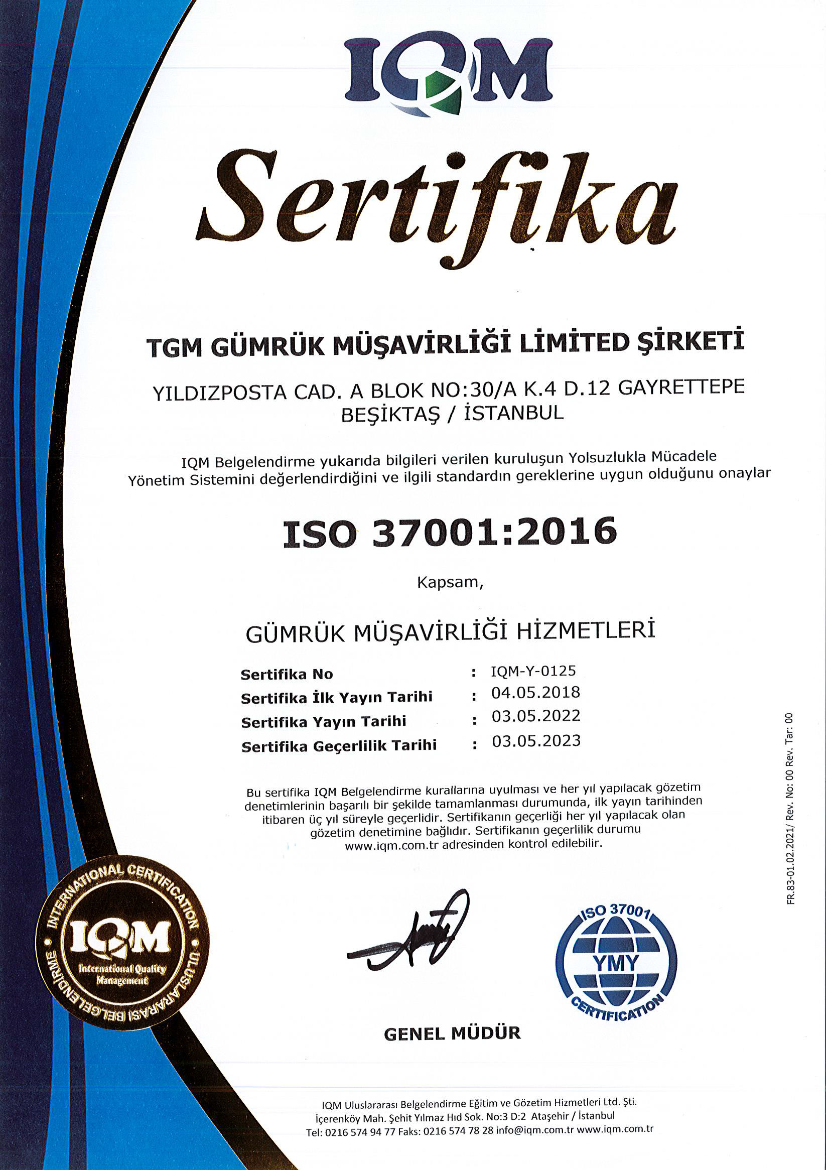 ISO 37001:2016